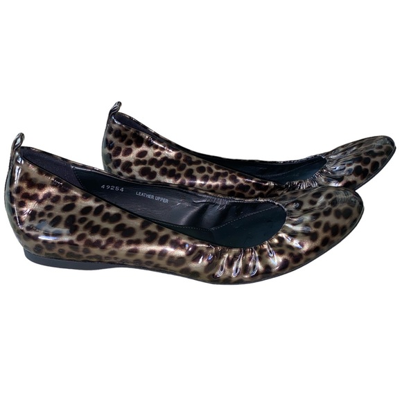 NEW J. Crew Cece Tortoise Leopard Print Patent Leather Ballet Flats - 7.5 - Picture 4 of 14